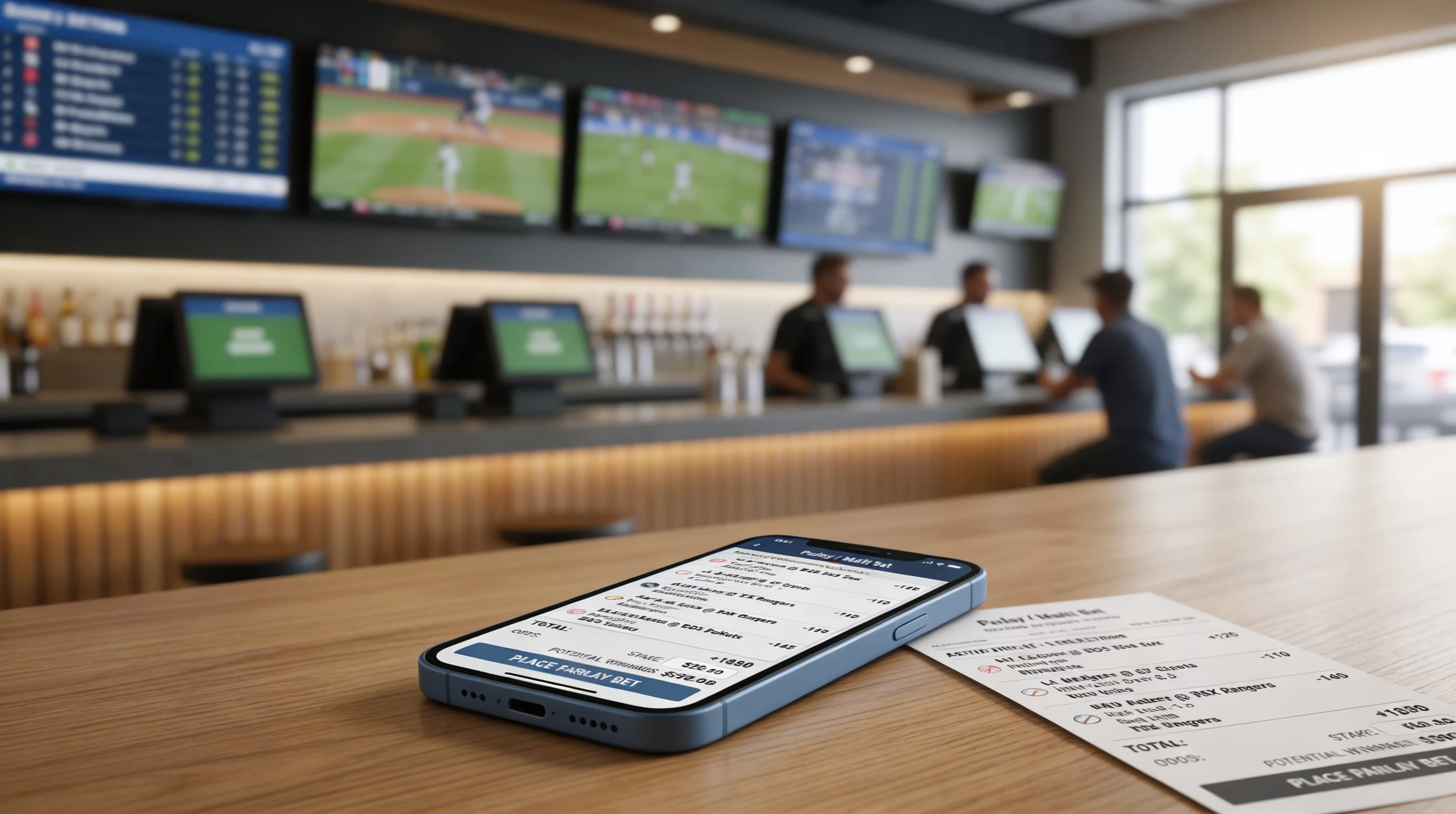Schedina di scommesse baseball con multiple correlate per parlay MLB