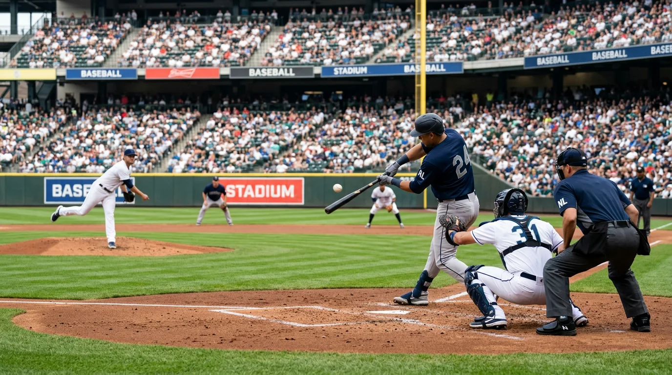 Partita interleague di baseball tra squadra American League e National League